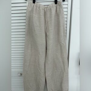 Aritzia tan wide pants size XS NWT
